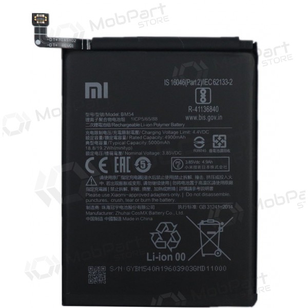 Xiaomi Redmi Note 9T battery, akumuliatorius (BM54) Xiaomi Redmi Note 9T battery, akumuliatorius (BM54)