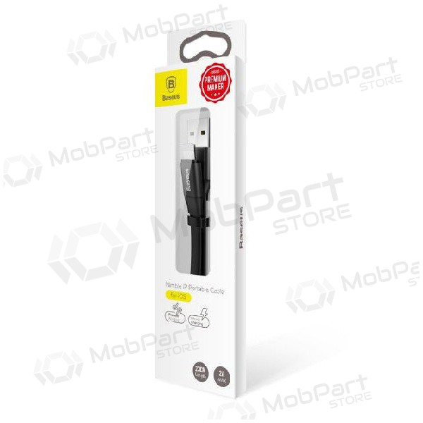 USB cable Baseus lightning 0.23m (2A) (black)