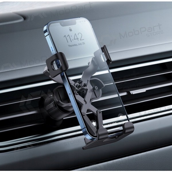 Car phone holder Baseus tvirtinamas į ventiliacijos groteles, black SUWX010001