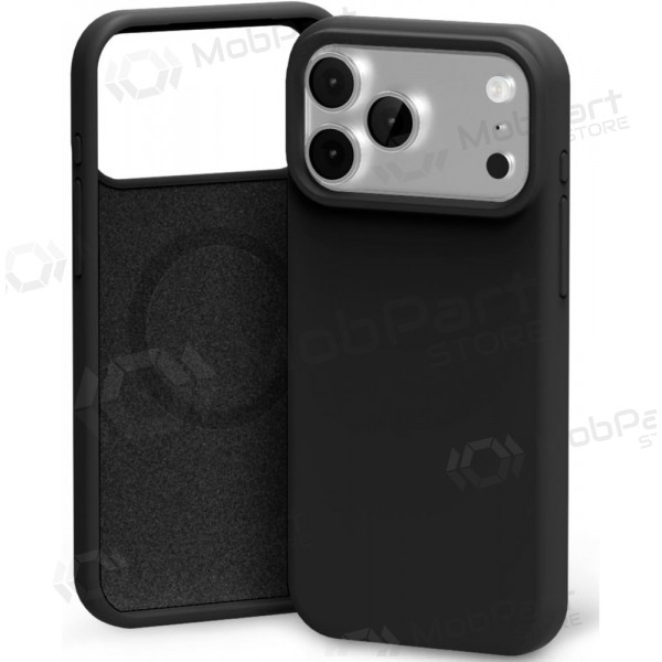 Apple iPhone 17 Pro Max, 18 Pro Max case - Mercury "Pure Magsafe Silicon Case" (black)