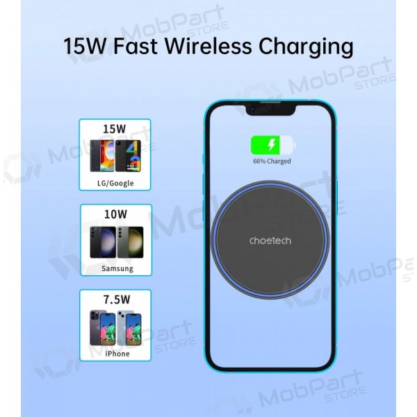 Automobilinis laikiklis-charger Choetech T205-F MagSafe 15W black