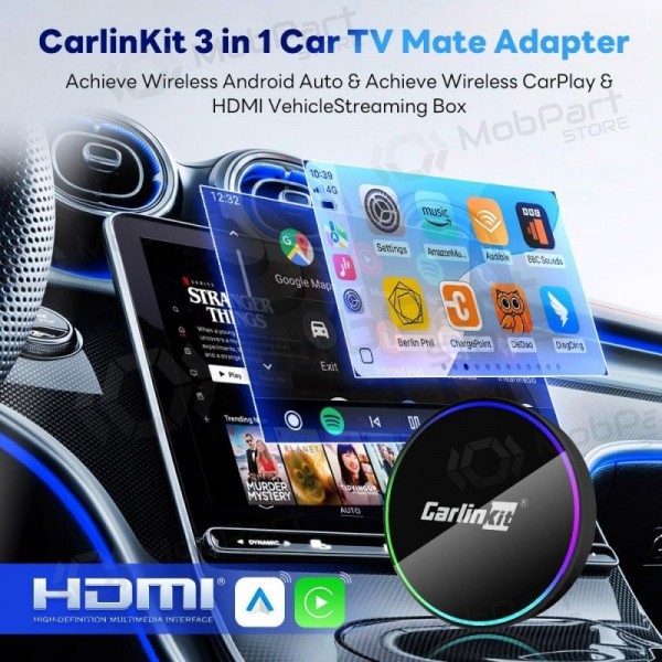 CarPlay adapter Carlinkit HD2CP Pro wireless Android Auto black
