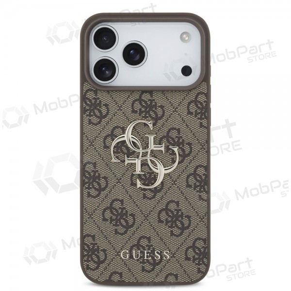 Apple iPhone 17 Pro Max case - Guess PU 4G Metal Logo (brown)