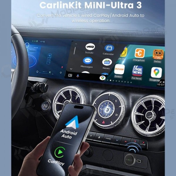 CarPlay adapter Carlinkit Mini Ultra3 wireless Android Auto black