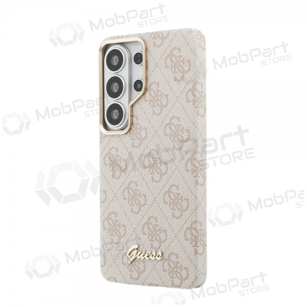 Samsung Galaxy S26 Ultra case -Guess PU 4G Script Metal Logo Magnetic- (pink)