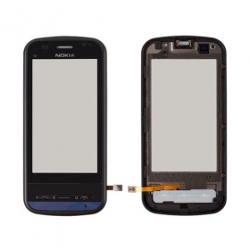 Nokia c6-00 touchscreen (with frame) (black)