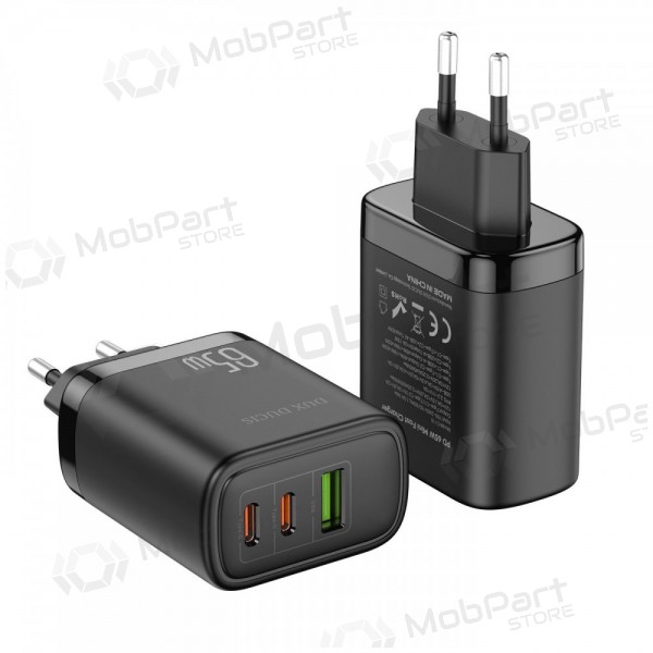 Charger Dux Ducis C110 2xPD + Quick Charge 3.0 (black)
