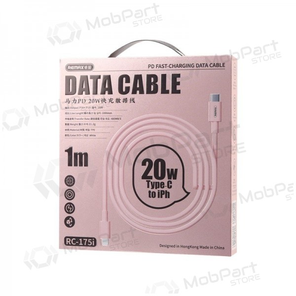 USB cable Remax RC-175i USB-C to Lightning 20W 1.0m white