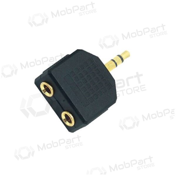 Audio šakotuvas iš 3,5mm 4pin į 2x3,5mm