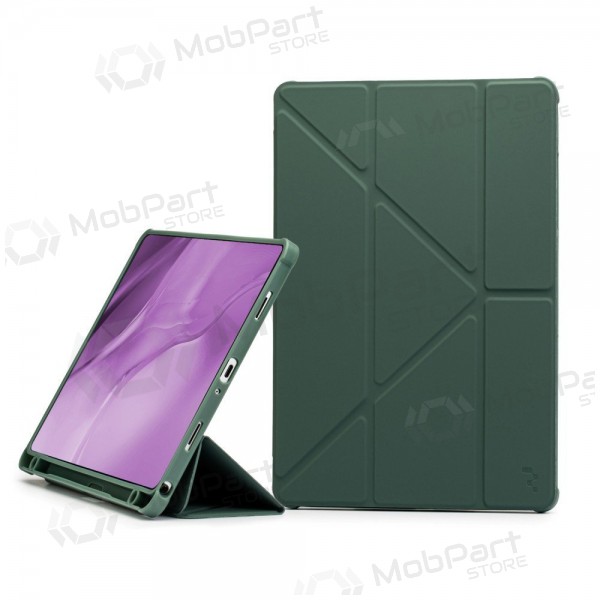 Apple iPad 10.9 2022, iPad 11 2025 case -Reach Origami- (dark green)
