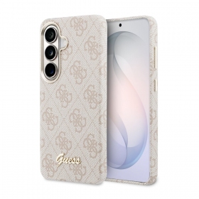 Samsung Galaxy S26 case - Guess PU 4G Script Metal Logo Magnetic