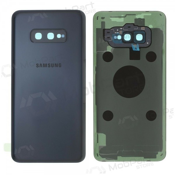 Samsung G970 Galaxy S10e back / rear cover black (Prism Black) (used grade B, original) Samsung G970 Galaxy S10e back / rear cover black (Prism Black) (used grade B, original)