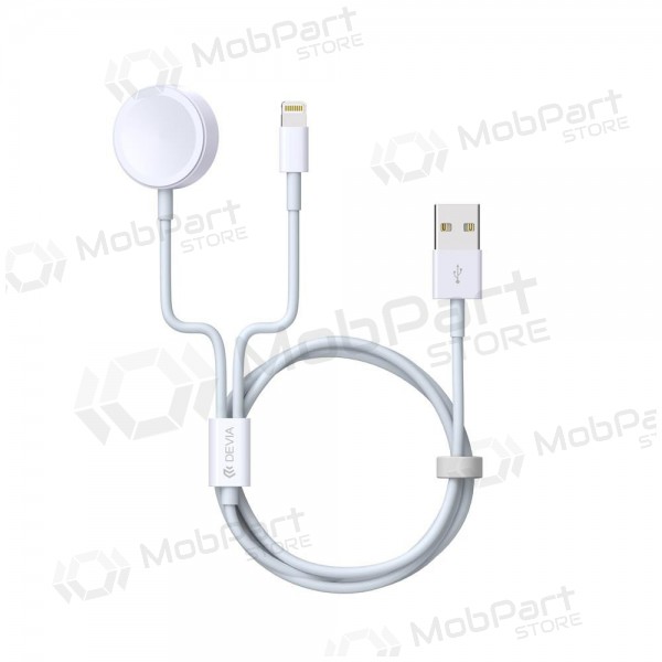 USB cable Devia Smart 2in1 Lightning+Apple Watch wireless charger