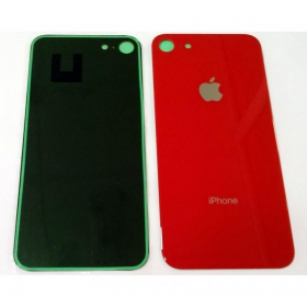 Apple iPhone 8 back / rear cover (red) (bigger hole for camera)