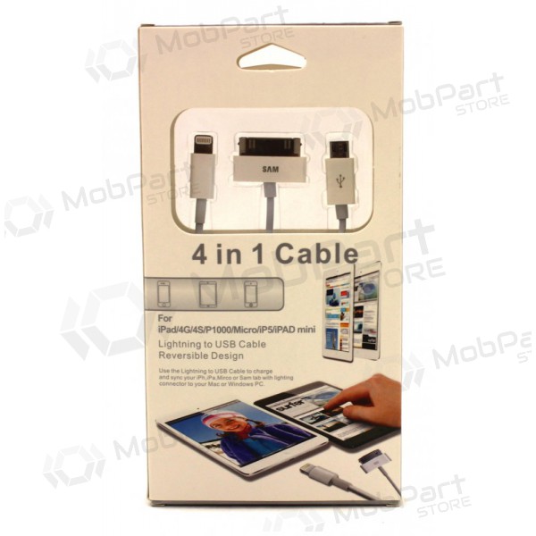 USB charging adapter 4in1 (microUSB-TAB-5G)