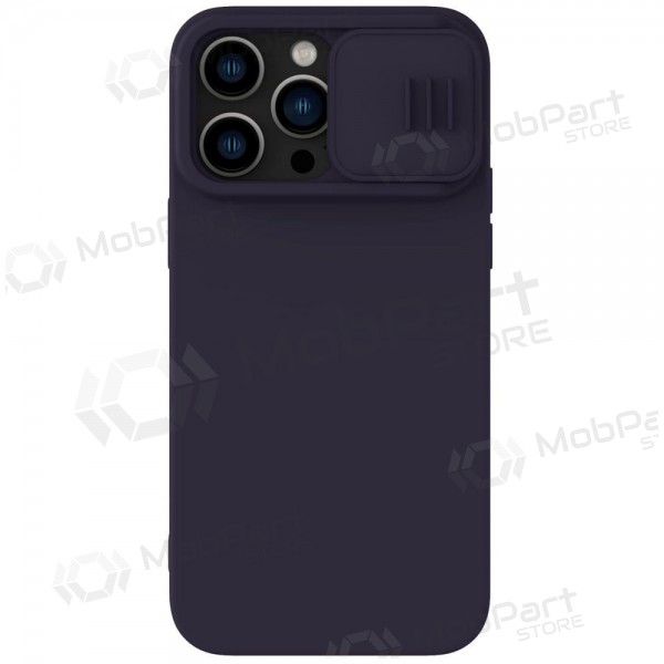 Apple iPhone 15 Pro Max case „Nillkin Silicone“ (tamsiai violet) Apple iPhone 15 Pro Max case „Nillkin Silicone“ (tamsiai violet)
