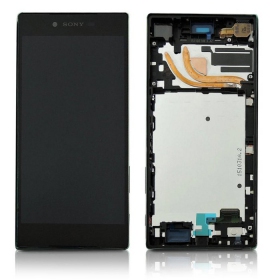 Sony E6853 Xperia Z5 Premium screen (black) (with frame) (used grade B, original)