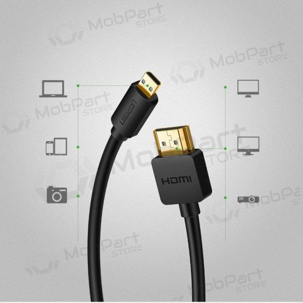 HDMI cable Ugreen HD127 HDMI to Micro HDMI 1.5 m 4K 60 Hz black
