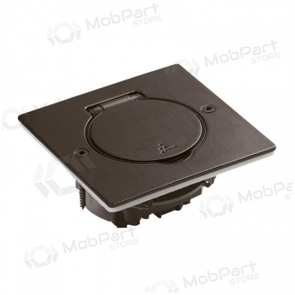 Floor box 2mod. 089750 Legrand (brushed brown steel)