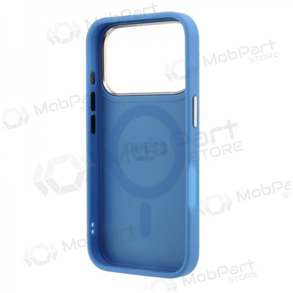 Apple iPhone 18 Pro case - Guess PU 4G Ring Stand MagSafe (blue)