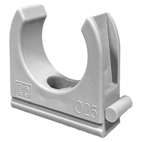 Pipe clip Elettrocanali ECCF16 (D16, grey (RAL7035), halogen-free)