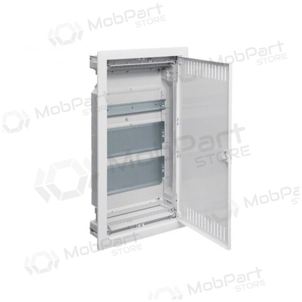 Hager 60 mod. multimedia cabinet with metal doors VU60NWB VOLTA3