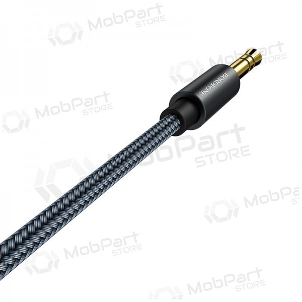Audio adapter 3,5mm į 3,5mm Borofone BL3 (grey) Audio adapter 3,5mm į 3,5mm Borofone BL3 (grey)