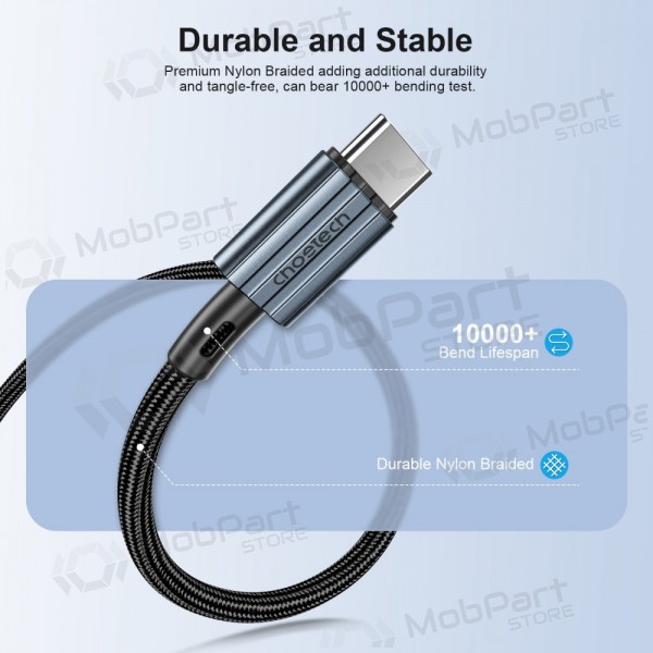 USB cable Choetech XCC-1015 USB-C to USB-C PD60W 2.0m black