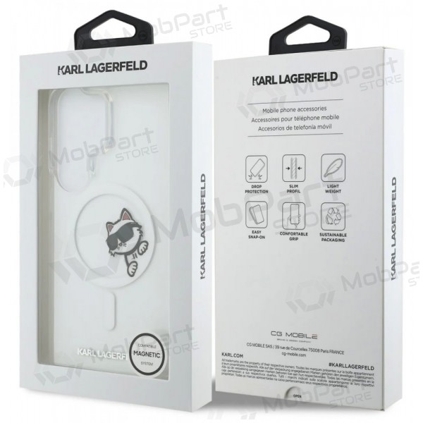 Samsung Galaxy S26 Ultra case - Karl Lagerfeld IML Choupette Peekaboo Logo Magnetic - (clear)