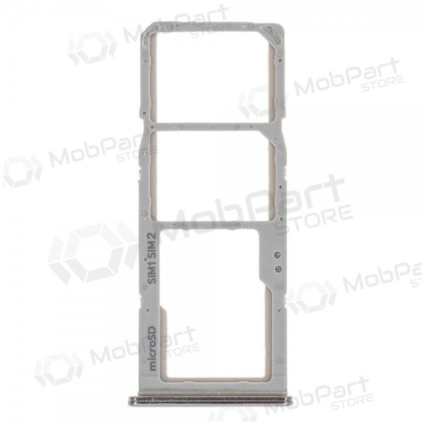 Samsung A705 Galaxy A70 2019 SIM card holder white (silver)