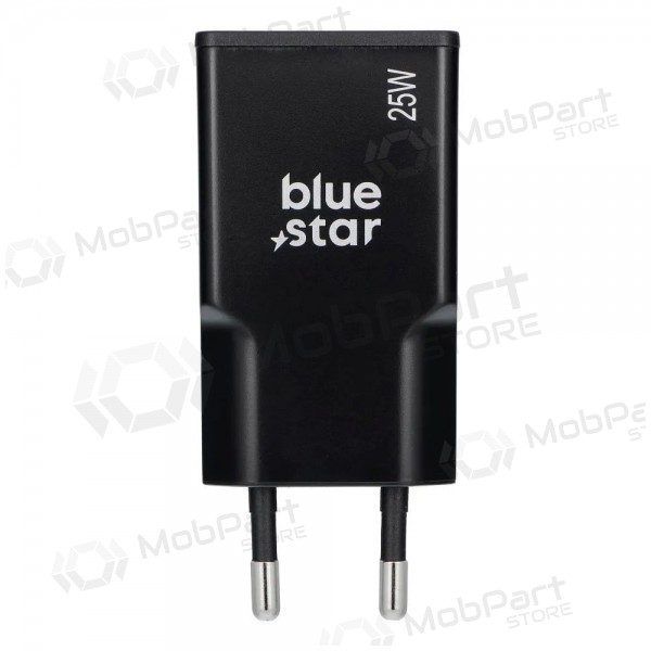 Phone charger Blue Star Slim 25 W GaN USB-C + USB-A black