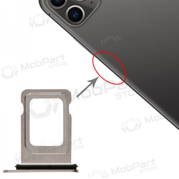 Apple iPhone 11 Pro / 11 Pro Max SIM card holder (silver) Apple iPhone 11 Pro / 11 Pro Max SIM card holder (silver)