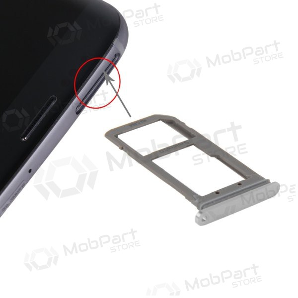 Samsung G935F Galaxy S7 Edge SIM card holder (silver)