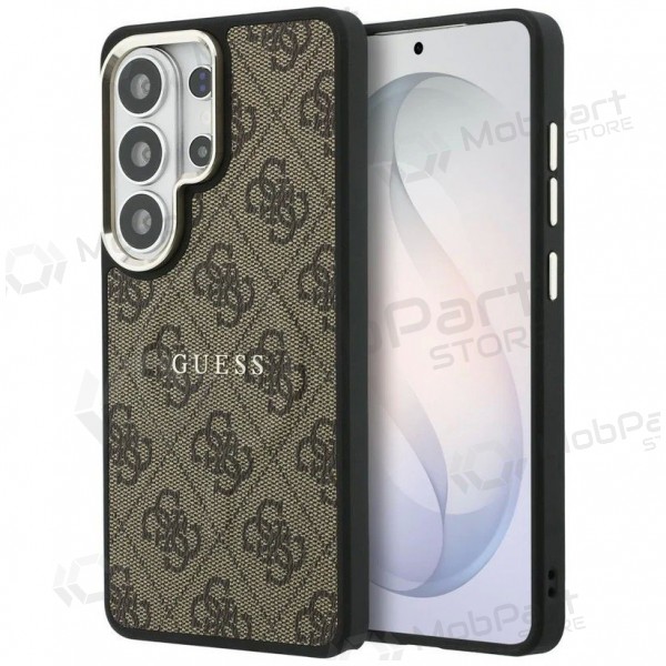 Samsung Galaxy S26 Ultra case - Guess PU Leather 4G Gold Frame Magnetic (brown)