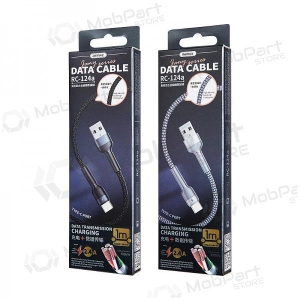 USB cable Remax RC-124i USB-A to Lightning 1.0m black