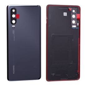 Huawei P30 back / rear cover (black) (used grade C, original)