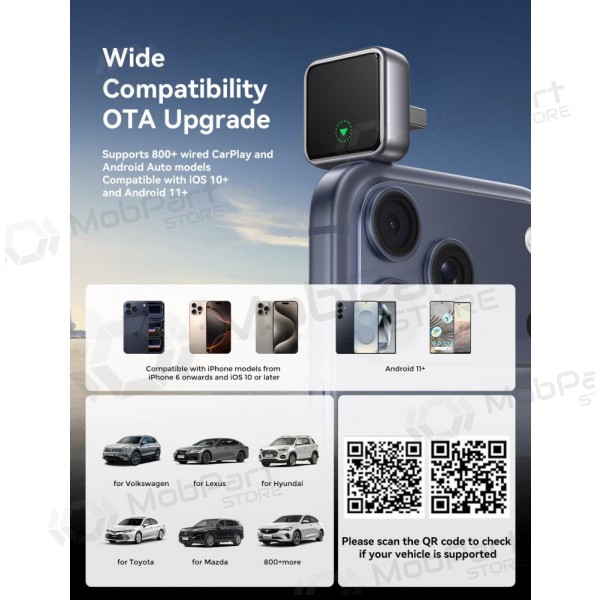 Wireless CarPlay / Android Auto adapter Joyroom JR-CP3 black