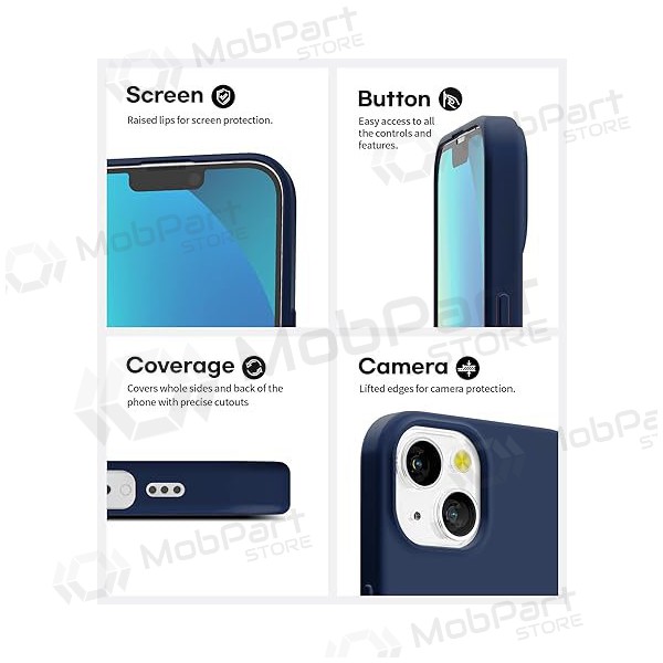 Apple iPhone 14 case - Mercury Soft Feeling (dark blue)