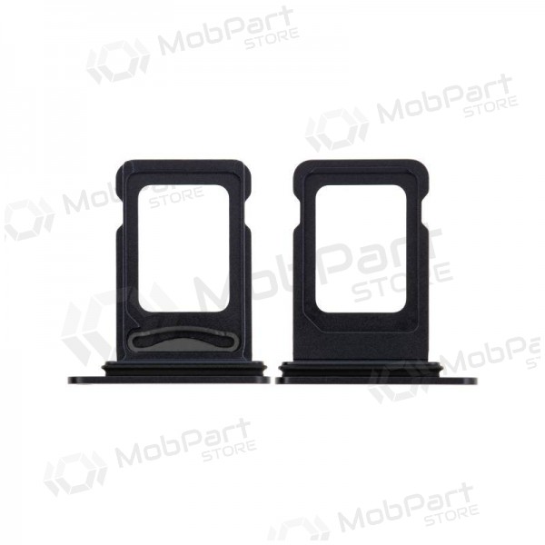Apple iPhone 12 (Dual) SIM card holder (black)