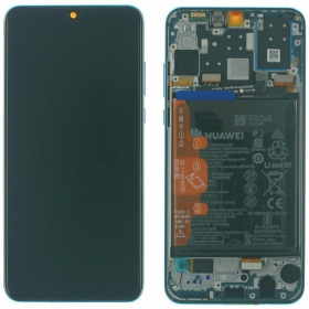 Huawei P30 Lite 48MP screen (blue) (Peacock Blue) (with frame and battery) (service pack) (original)