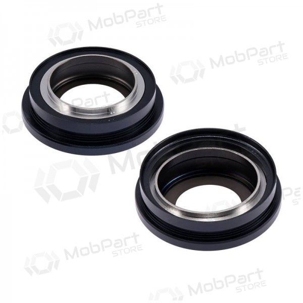 iPhone 14 / 14 Plus camera glass / lens (2pcs) (black) (with frame)