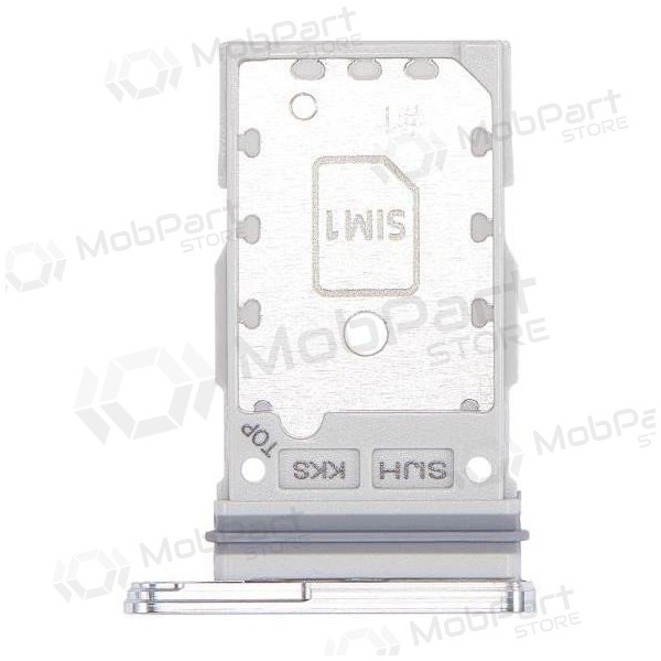 Samsung Galaxy S22 Ultra Dual SIM card holder (white) (original)