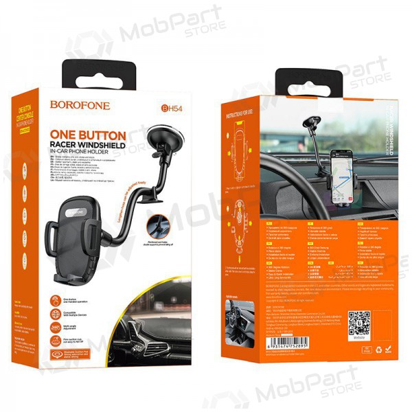 Car phone holder Borofone BH54 tvirtinamas prie lango