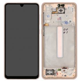 Samsung Galaxy A33 5G screen (Peach) (with frame) (original)