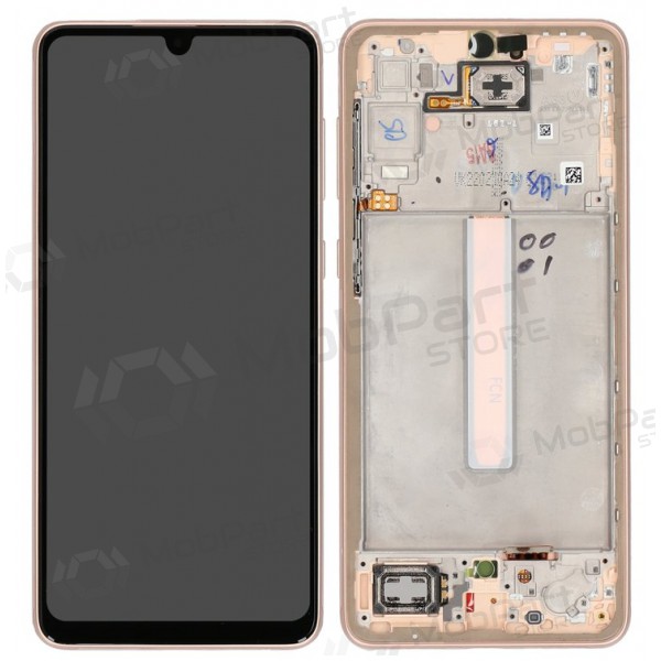 Samsung Galaxy A33 5G screen (Peach) (with frame) (original) Samsung Galaxy A33 5G screen (Peach) (with frame) (original)