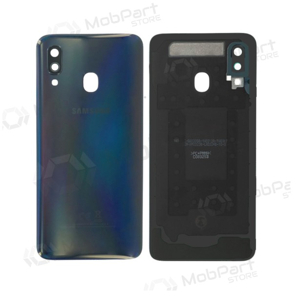 Samsung A405 Galaxy A40 2019 back / rear cover (black) (used grade C, original) Samsung A405 Galaxy A40 2019 back / rear cover (black) (used grade C, original)