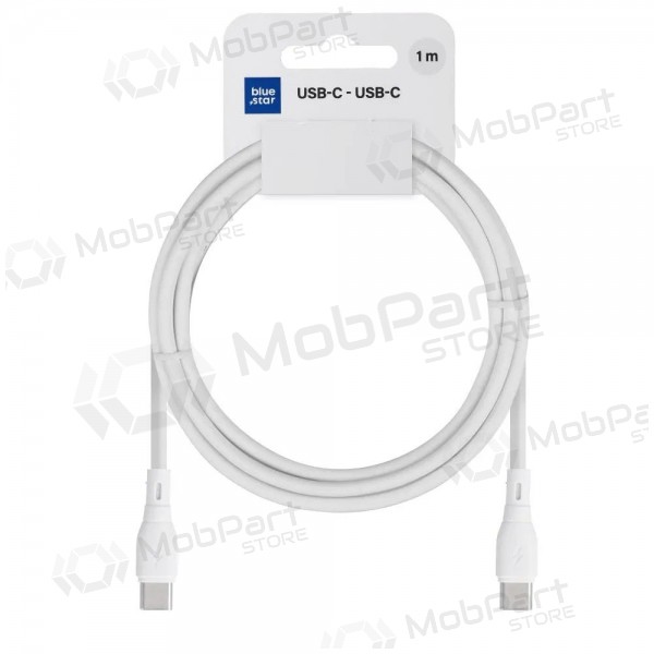 USB-C cable Blue Star PJ73-13-3 USB-C to USB-C 1 m 60 W white