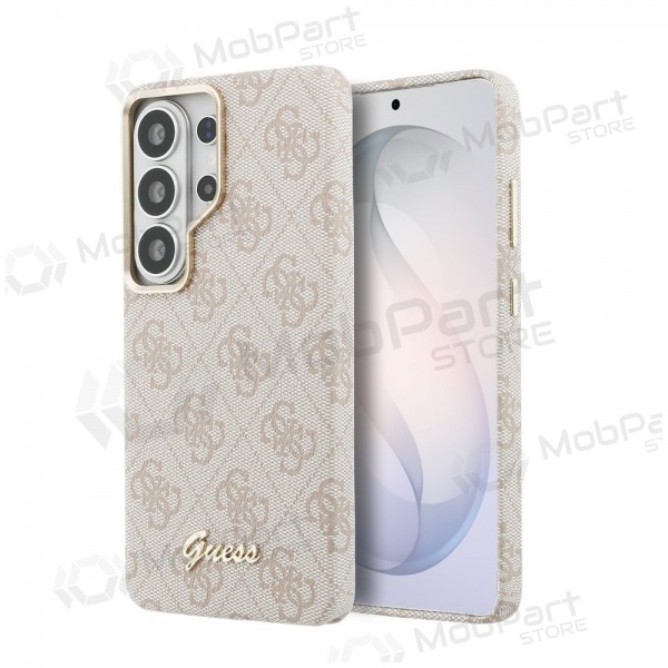 Samsung Galaxy S26 Ultra case -Guess PU 4G Script Metal Logo Magnetic- (pink)