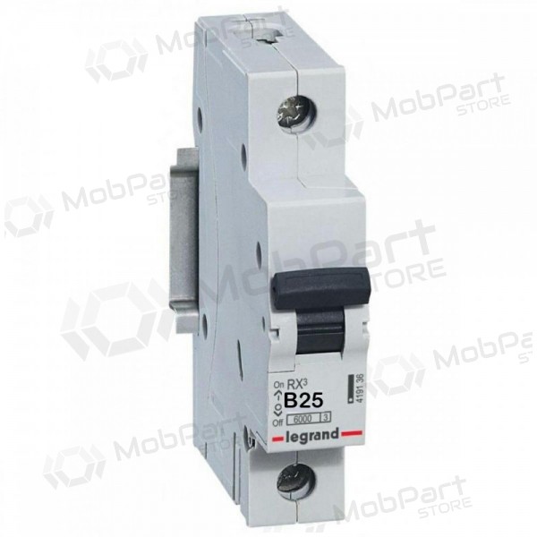 MCB RX3 Legrand 419138 (25A, 1P, 230V, 6kA)