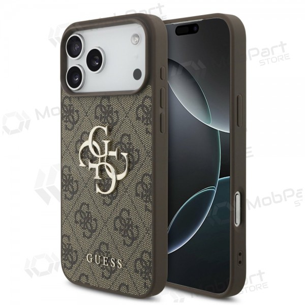 Apple iPhone 17 Pro Max case - Guess PU 4G Metal Logo (brown)